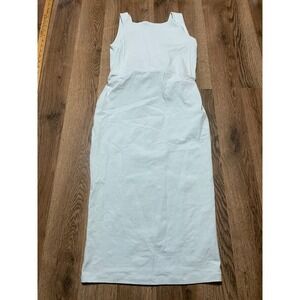 ASOS Dress, Women's 6, Blue, Sleeveless, Midi, Sheath, Back Bow Waist Tie NWT